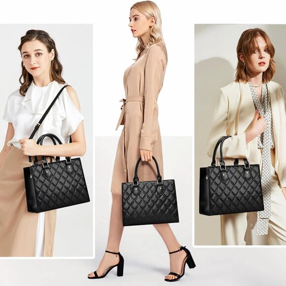 Crossbody Purses and Handbags for Women PU Leather Tote Top Handle Satchel Shoul - Picture 3 of 8